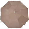 Compact Beach Umbrella: Rustico Driftwood, Brown - Umbrellas - 5