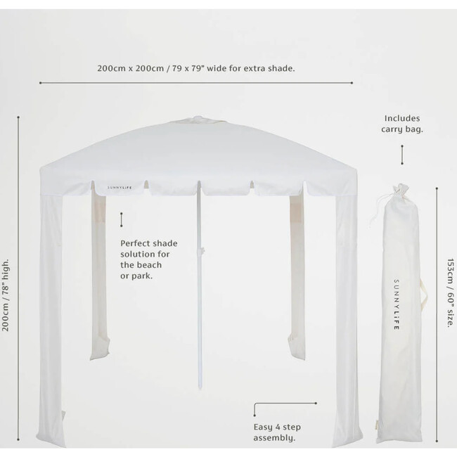 Beach Cabana: Casa Blanca, White - Outdoor Decor - 2