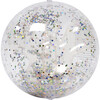 3D Inflatable Beach Ball: Cotton Candy, Clear Glitter - Outdoor Games - 1 - thumbnail