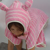 Character Hooded Towel: Cotton Candy, Pink Stripe - Towels - 4