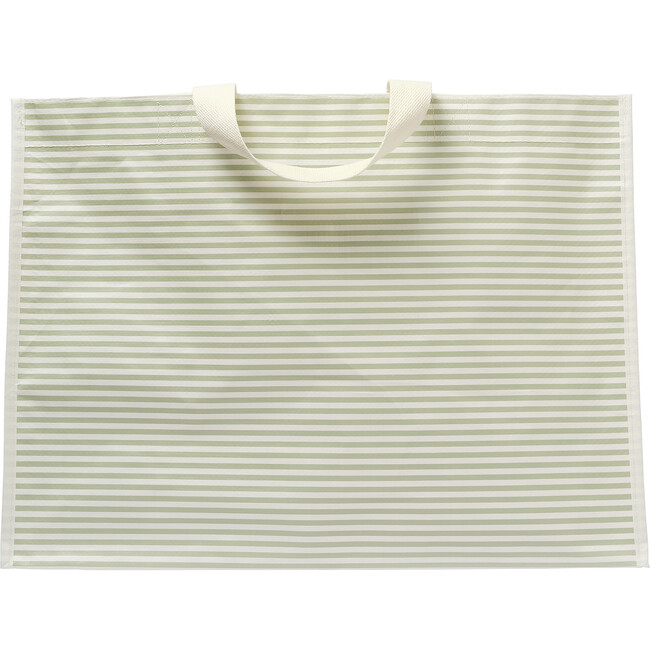 Carryall Beach Bag: La Palma, Sage Stipe - Bags - 4