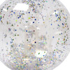 3D Inflatable Beach Ball: Cotton Candy, Clear Glitter - Outdoor Games - 4
