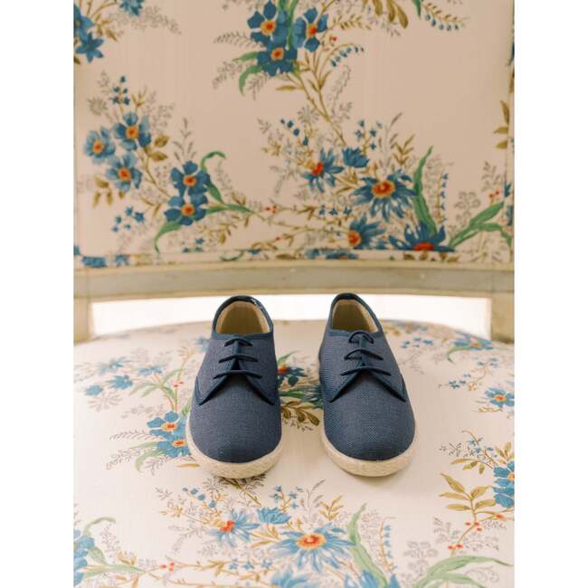 Navy Rowan Canvas Boy Lace Up Espadrille - Sandals - 2