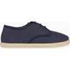 Navy Rowan Canvas Boy Lace Up Espadrille - Sandals - 4