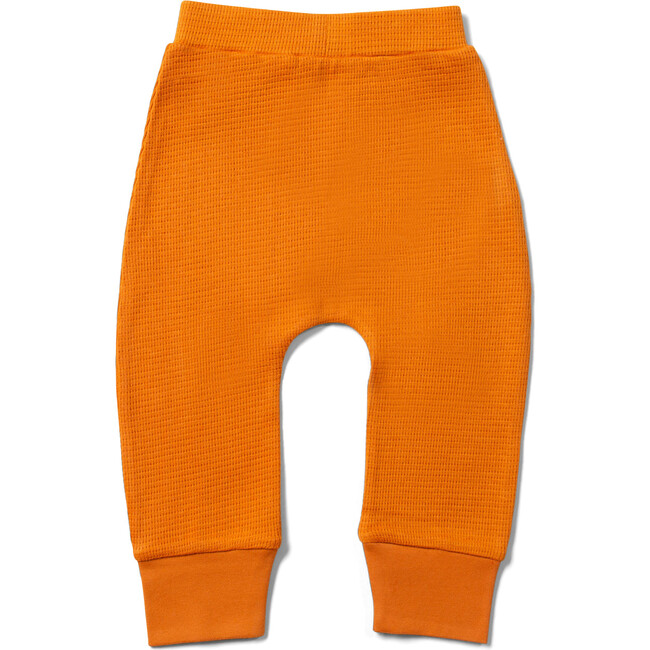 Organic Waffle Long Sleeve T-Shirt And Jogger Playset, Hazelnut Stars - Loungewear - 3