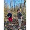 Baby Roan Knit Long Raglan Sleeve Sweater, Charcoal - Sweaters - 3