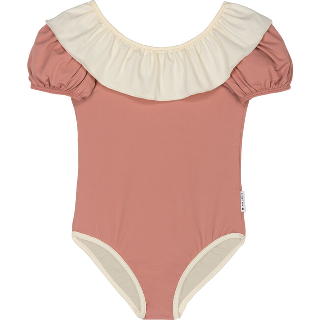 Bella Ruffle Swimsuit Terracota