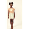 Althea Muslin Skirt, Ecru/Salmon - Skirts - 2