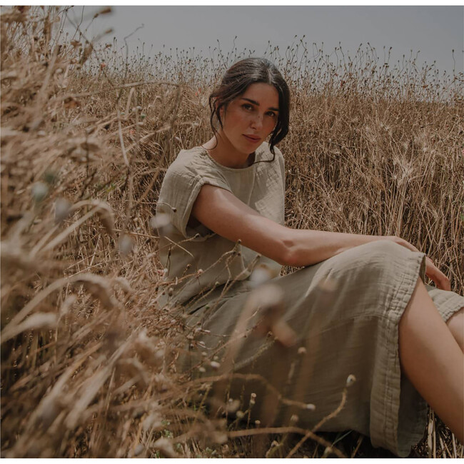 Women's Praslin Short Sleeve Blouse, Sage - Blouses - 4