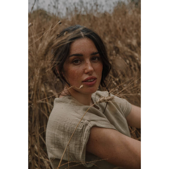 Women's Praslin Short Sleeve Blouse, Sage - Blouses - 8