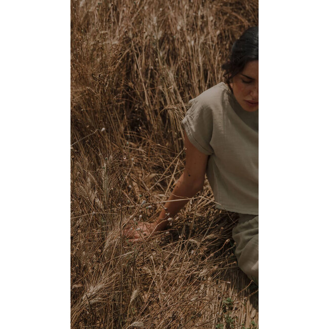 Women's Praslin Short Sleeve Blouse, Sage - Blouses - 9