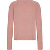 Women Cashmere Long Sleeve Button Down Knit Cardigan, Dahlia Melange - Cardigans - 2
