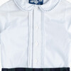 Little Rupert Set, White & Navy Tartan - Mixed Apparel Set - 3