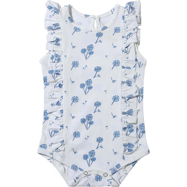 Lark Onesie, blue dandelion