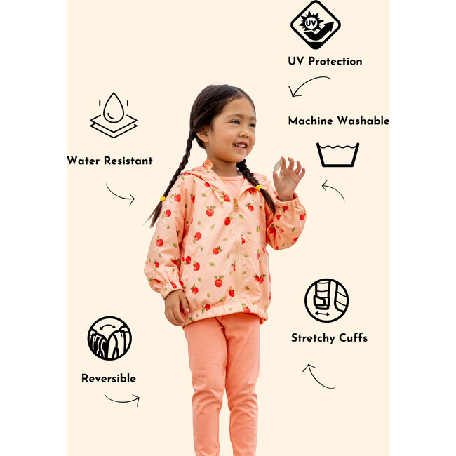 Nova Reversible Rainresistant Windbreaker, Apple - Jackets - 3