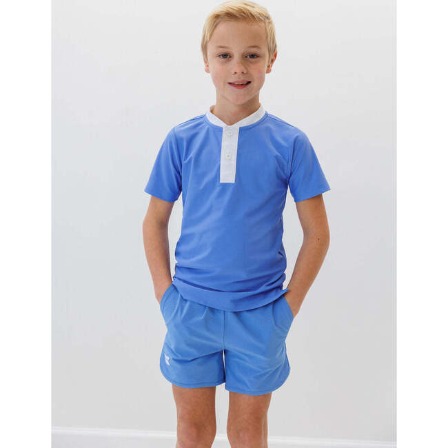 Boys Blade Shirt, Sky Blue - T-Shirts - 2