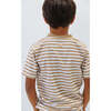 Boys Blade Shirt, Khaki Stripe - T-Shirts - 3