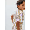 Boys Blade Shirt, Khaki Stripe - T-Shirts - 5