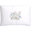 Fleur + Stripe Toddler Pillow, Ivory - Pillows - 1 - thumbnail