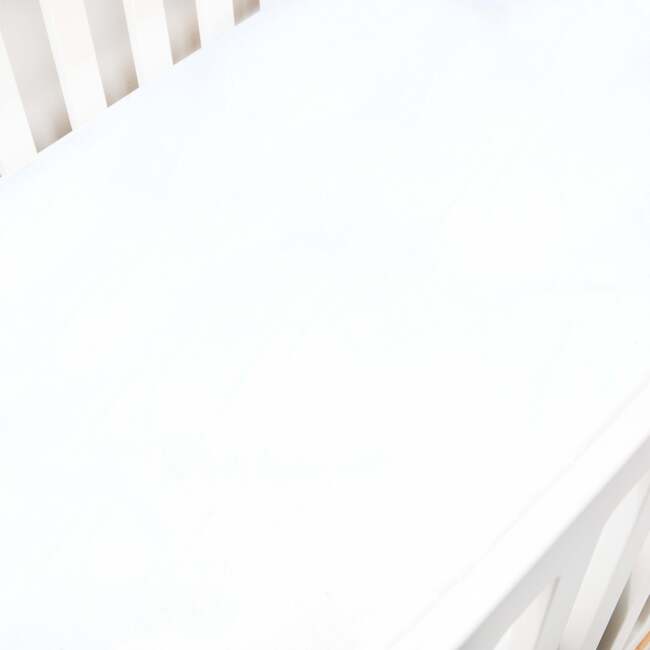 Solid Plain Crib Sheet, White