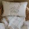 Fleur + Stripe Toddler Pillow, Ivory - Pillows - 3