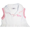 Custom Embroidered Terry Polo Dress, White - Dresses - 2