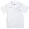 Custom Embroidered Terry Polo Shirt, White - Polo Shirts - 1 - thumbnail