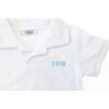 Custom Embroidered Terry Polo Shirt, White - Polo Shirts - 2