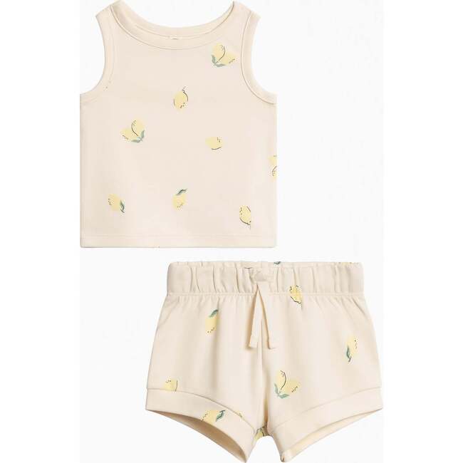 Organic Tank and Short Set Lemon