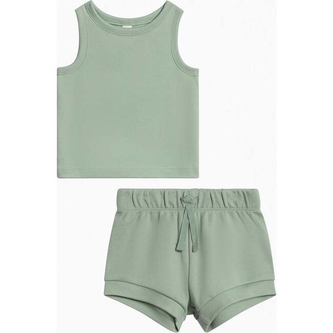 Organic Tank and Short Set Jade