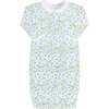 Blue Vines Print Gown - Nightgowns - 1 - thumbnail