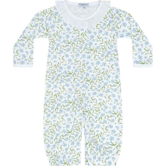 Blue Vines Print Converter Gown - Nightgowns - 2