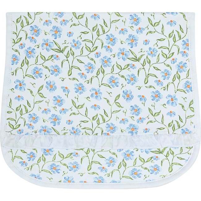 Blue Vines Print Burp Cloth - Burp Cloths - 2