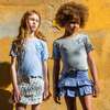 Blue Sequin Stars Denim Skort - Skirts - 4