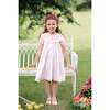 Myrtille Floral Short Sleeve Bishop Dress, Pink - Dresses - 2