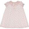 Myrtille Floral Short Sleeve Bishop Dress, Pink - Dresses - 5