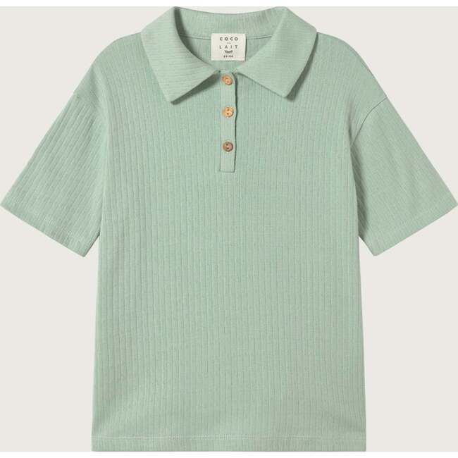 Sea Foam Jacquard Baby Polo - Polo Shirts - 1