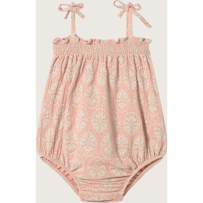 Pink Vintage Wallpaper Romper