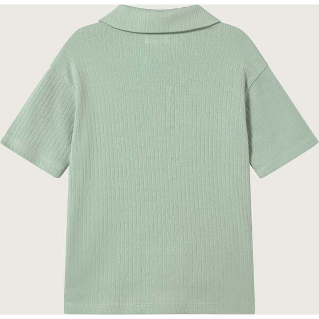 Sea Foam Jacquard Baby Polo - Polo Shirts - 2