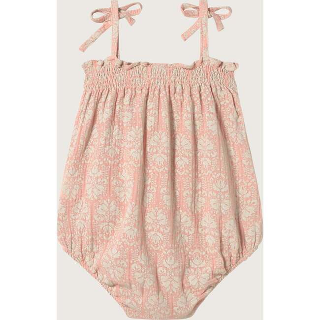 Pink Vintage Wallpaper Romper - Rompers - 2