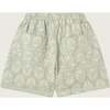 Green Vintage Wallpaper Shorts - Shorts - 4