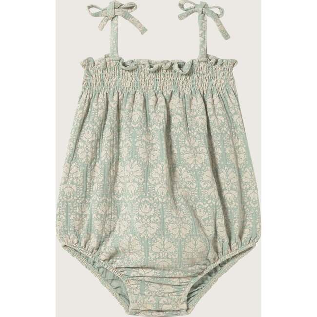 Green Vintage Wallpaper Romper