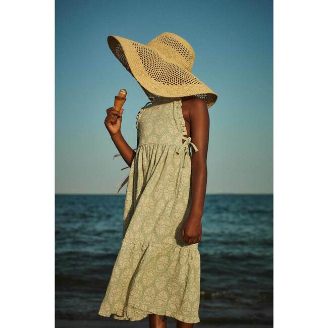 Green Vintage Wallpaper Dress - Dresses - 2