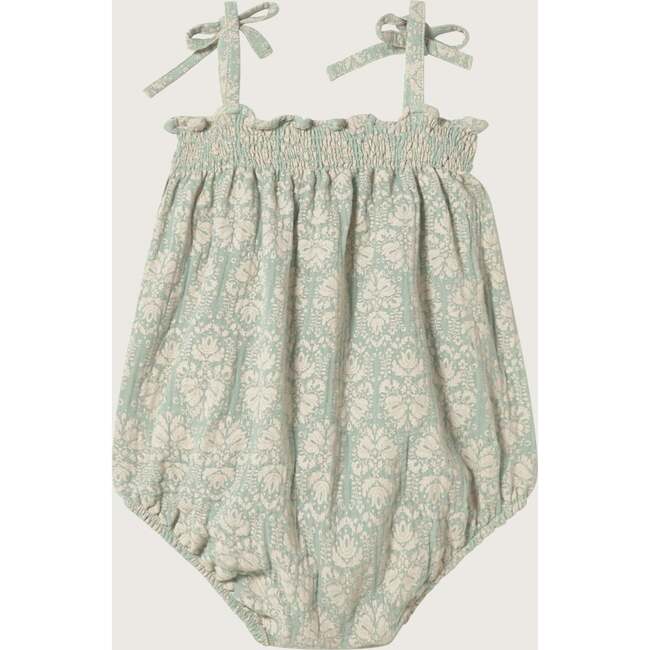 Green Vintage Wallpaper Romper
