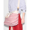 Medium Metro Tote Deluxe, Sandshell/Apple Charterstripe - Bags - 4