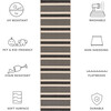 Courtyard Haley Indoor/Outdoor Rug, Black - Rugs - 9
