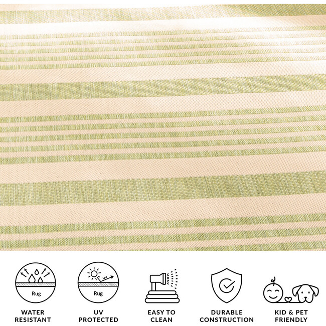 Courtyard Haley Indoor/Outdoor Rug, Green - Rugs - 9