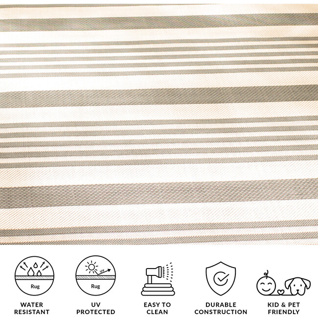 Courtyard Haley Indoor/Outdoor Rug, Grey - Rugs - 7