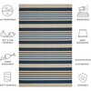Courtyard Haley Indoor/Outdoor Rug, Navy - Rugs - 3