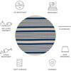 Courtyard Haley Indoor/Outdoor Rug, Navy - Rugs - 8